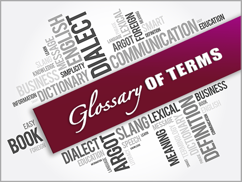 glossary of terms